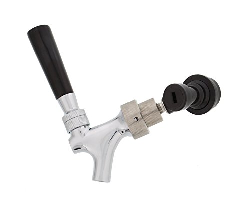 Beer Tap Faucet with Ball Lock – Compact Chrome Plated Brass Dispenser for Keg Tap – No Hose or Picnic Faucet Needed - Thumbnail 5