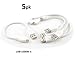 CablesOnline 5-Pack 6 inch USB 2.0 A-Type Male to Micro-B Male Charge & Sync Cable, White (USB-1500W-5)