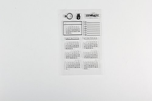 GIMITSUI Store Clear Silicone Stamp (Calendar)