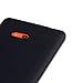 Nokia Lumia 625 Hybrid Rubberized Back Cover Case (Solid Black)