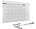 Magnetic Dry Erase Board Calendars: Whiteboard 12 Month Calendar Organizer & Planner for Fridge or Office Wall - Plan Weekly Schedule & Family Chores - With Two 16”x12” Boards, Markers & Task Magnets