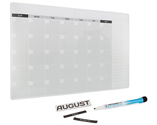 TWIN PACK Magnetic Dry Erase Whiteboard Monthly Calendar Planner – To Do, Grocery List, Organizer, Meal Plan, Chores – Kitchen Fridge Office - 4 Fine Tip Markers, 12 Month and 10 Task List Magnets - Thumbnail 4