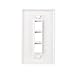 [UL Listed] Cable Matters 10-Pack Low Profile 3-Port Keystone Jack Wall Plate, RJ45 Wall Plate for Keystone Jacks in White