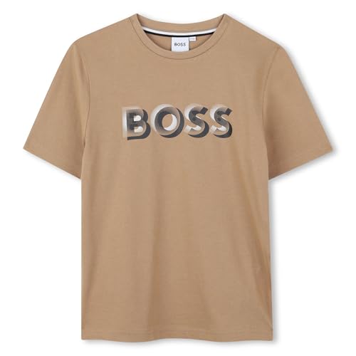 BOSS J52360 Maglietta Intima da Ragazzo, Biscotto, 12 Anni