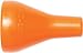 Loc-Line Coolant Hose Component, Orange Acetal Copolymer, Round Nozzle, 1/4