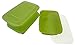 Table to Go 20-Pack Bento Lunch Boxes with Lids (2 Compartment/ 32 oz) | Microwaveable, Dishwasher & Freezer Safe Meal Prep Containers | Reusable Dish Set for Prepping, Portion Control & More (Green)