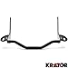 Krator Black Spot Light Passing Lamp Mount Bar Bracket Compatible with 1994-2013 Harley Davidson Electra Glide