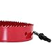 LC LICTOP 6.3 Inch Hole Saw, Heavy Duty Bi-Metal Cornhole Cutter, HSS Blade Drill Bit for Ceiling Light, Wood, Soft Metal Sheet, Plastic Panel, Drywall and Fiberboard, with Positive Rake Teeth, Red