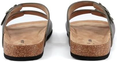 Chanclas Hombre Verano Sandalias Zapatillas Casa Adultos Piscina Playa Baño Goma Ajustables EVA SU2434, Verde, 44 EU