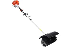 Snow Sweeper Gasoline Powered Broom Sweeper,52CC 2 Stroke,Broom Brush 21x10 EPA