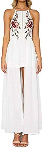 Women's Spahgetti Strap Slit Maxi Dress,Alcylane Floral Sexy High Split Maxi Dress