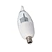 Euri Lighting Flickering Flame Bulb ECA9.5-1120fc LED CA9.5, Warm White (2200K), Non-Dim, 1W (10W Equal), 50 lm, 120 Degree Angle, UL, One Count