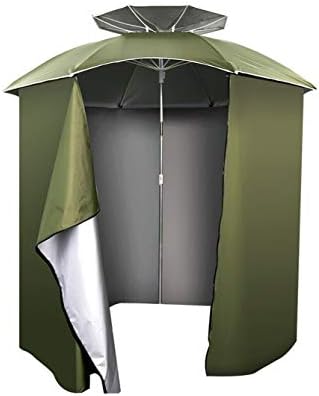 Qscfret アウトドアレジャー折りたたみ釣り傘エプロンビーチパラソル 待望