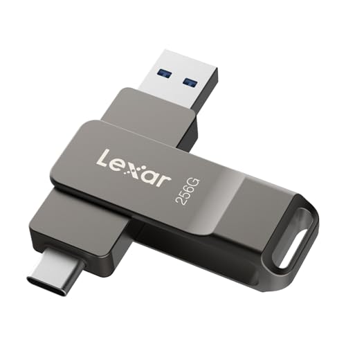 Lexar D40E Dual USB Stick 256GB, USB-C Flash Drive, Titangrau