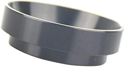 58mm Portafilter Dosing Funnel Ring, UMIWE Coffee Filter Catcher Ring Replacement for Espresso Semi-Automatic Coffee Machine (Black) Cup Mats