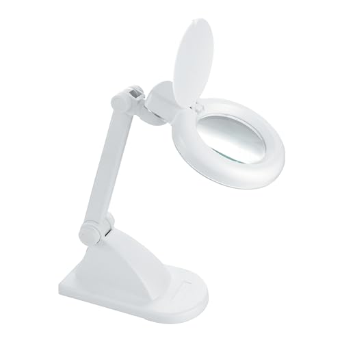 LED Magnifying Desk Lamp – Magnifier Lamp for Table - Magnifier Glass