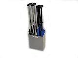 Pit Posse 494 Fold Up Chair Storage Cabinet Aluminum Enclosed Race Trailer Shop Garage Storage Organizer