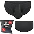 Real Men Ares-Accent Low-Rise Pouch Bikini Brief – 1, 3, 6 Pack with Size ABCD Pouch XS - 5XL