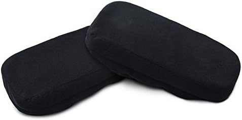 Chair Armrest Pads,Memory Foam Cushion Armrest Pad for Office and Computer Chairs, Comfy Office Chair Arm Rest Cover for Elbows and Forearms Pressure Relief(Set of 2)