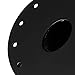 45-Degree 12-Bolt Stainless Steel Fuel Cell Gas Tank Filler Neck+Aluminum Cap (Black)