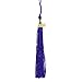 LUOEM Graduation Tassels with Gold 2019 Year Charm Academic Graduation Gown Tassels for Graduate Ceremony,Pack of 6 (Dark Blue)