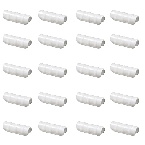 Farm Plastic Supply Snap Clamp 20 Pack (4" Long x 1" Wide) White