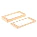 Musiclily Curved Guitar Humbucker Pickup Mounting Rings,Cream(2 sets)