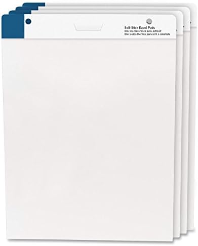MyOfficeInnovations 3254370 Self-Stick Easel Pads 25"x30" 30 Shts/Pad 4/PK White