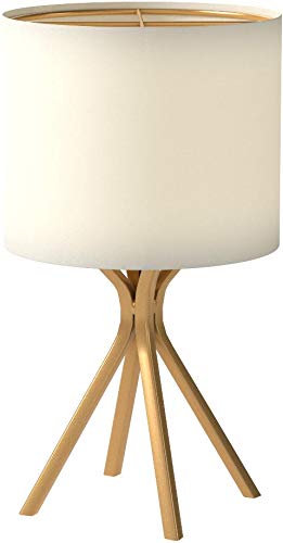 Rivet Gold Bedside Table Desk Lamp with Light Bulb, 18"H - Image 10