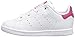 adidas Originals Kids Stan Smith Sneaker, FTWR White/FTWR White/Bold Pink, 8 US Unisex Toddler