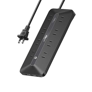 Anker USB Power Strip (12-in-1, 35W) ブラック (USBタップ 電源タップ AC差込口/USB-C/USB-A/延長コード 1.5m)