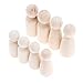 Yetaha Unfinished Wooden Dolls,16 Pcs, Decorative Peg People Male&Female Figures Body for DIY Painting, Craft Art Projects