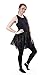 Classic Layered Princess Tutu for Holiday Costumes, Fun Runs,and Everyday Wear Over Leggings Black