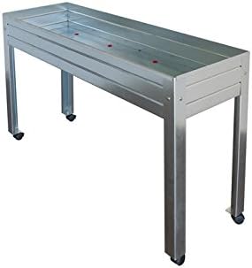 MESA DE CULTIVO Acero Galvanizado. Medidas: Largo 150cm x Ancho ...