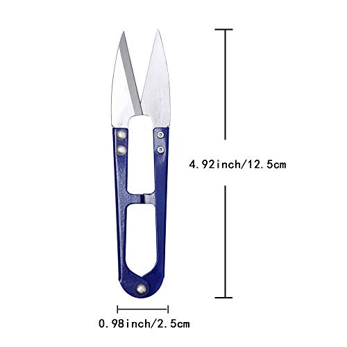 U Sewing Scissors Clippers,MIUSIE 12 PCS Mini Small Snips Trimming Nipper,Mini Sewing Scissors,Embroidery Thrum Yarn Fishing Thread Beading Cutter for Sewing