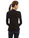 PattyBoutik Women's Drape Front Asym Hem Light Cardigan (Black L)