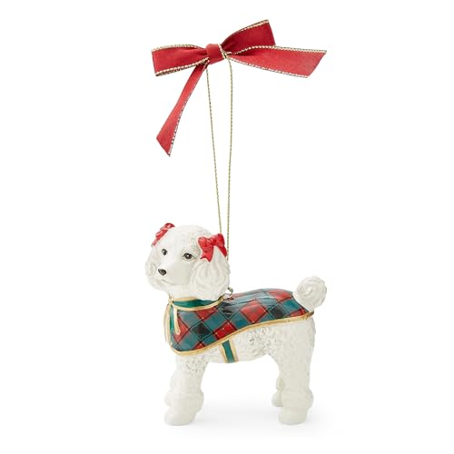 Spode French Poodle Hanging Ornament