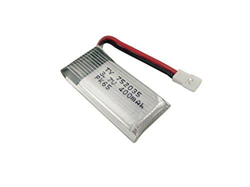 Fytoo Accessories H99W JJRC H31 H6C H98 AT-96 Four-Axis Aircraft Spare Parts Aircraft Model UAV 5PCS 3.7V 400mAh Lithium Battery with 5 in 1 Charger Kit Red - Thumbnail 4