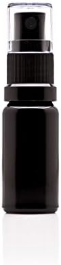 Infinity Jars 10 Ml (.34 fl oz) Black Ultraviolet Glass Fine Mist Spray Bottle