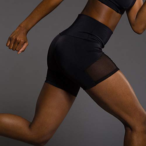 image for CapsA Women Tummy Control Fitness Workout Running Bike Shorts Yoga Sho