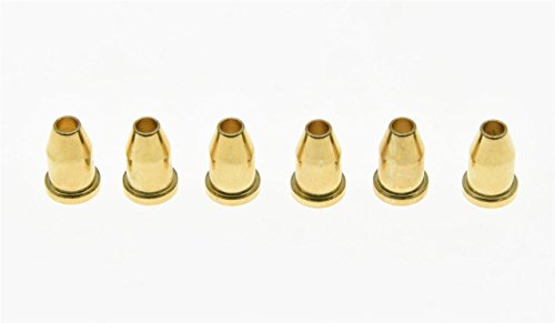 KAISH 6x Gold Guitar String Through Body Ferrule 1/4"(6.35mm) String Ferrules for Telecaster