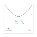 Dogeared Faith Small Sideways Cross Necklace 18