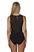 Hollywood Star Fashion Women's Sleeveless Mesh-Back Sweetheart Leotard (One Size, Black)