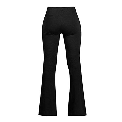 image for Toimothcn Women's Bell Bottom Flare Pants Tummy Control Workout Yoga T