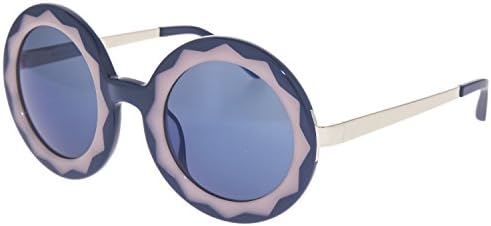 MARKUS LUPFER LINDA FARROW Round Star Blue Pink Mirrored ML11 Sunglasses