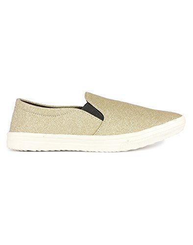 zapatoz women&rsquo;s fabric slip on casual shoe