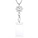 Souarts Womens Office Lanyard ID Badges Holder Necklace with 12pcs Snap Jewelry Charms Pendant Clip (Life Tree)