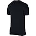 NIKE Men's Base Layer Short Sleeve Crew Top, Black/Black/White, Large