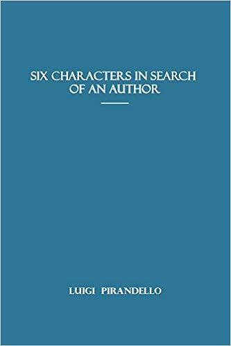 Amazon Com Six Characters In Search Of An Author By Luigi Pirandello Other Plays 9782382261484 Pirandello Luigi Books