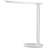TaoTronics LED Desk Lamp, Eye-caring Table Lamps, Dimmable Office Lamp with USB Charging Port, Touch Control, 5 Color Modes